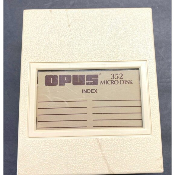 Vintage 80s Opus Floppy Micro Disk Plastic Storage Case Holds 10 3.5" Inch - Picture 11 of 11